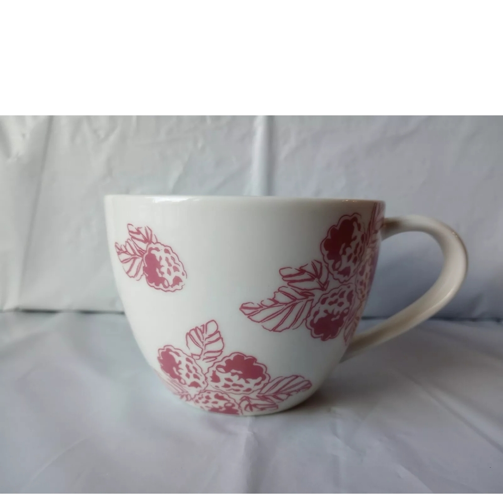 Starbucks 2007 Pink Raspberry Coffee Tea Mug 13oz
